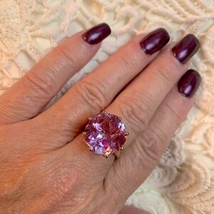 💜RDF Amethyst Solitaire Ring💜
